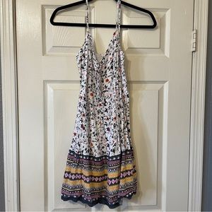 abercrombie halter cross summer dress